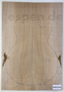 Top Sycamore / Europ. Maple, curly, roasted , 2-pcs. Unique Piece #043
